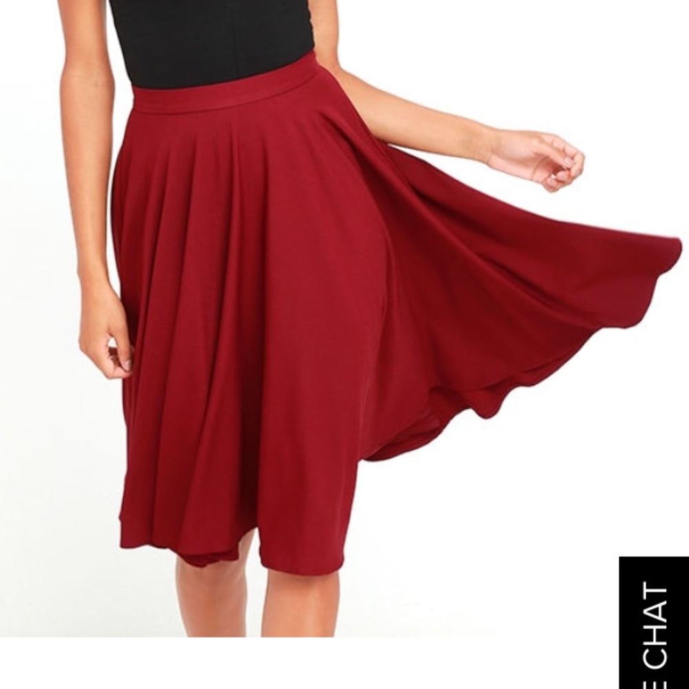 ISO Lulus Dance Montage midi skirt