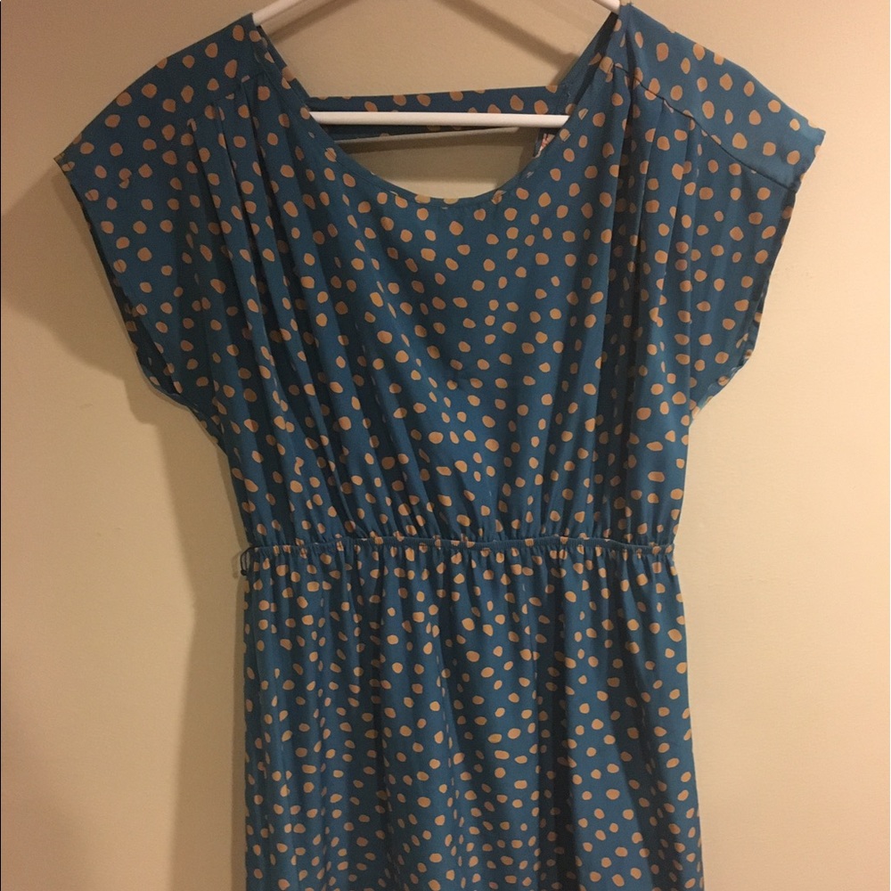 Polyester polka dot dress