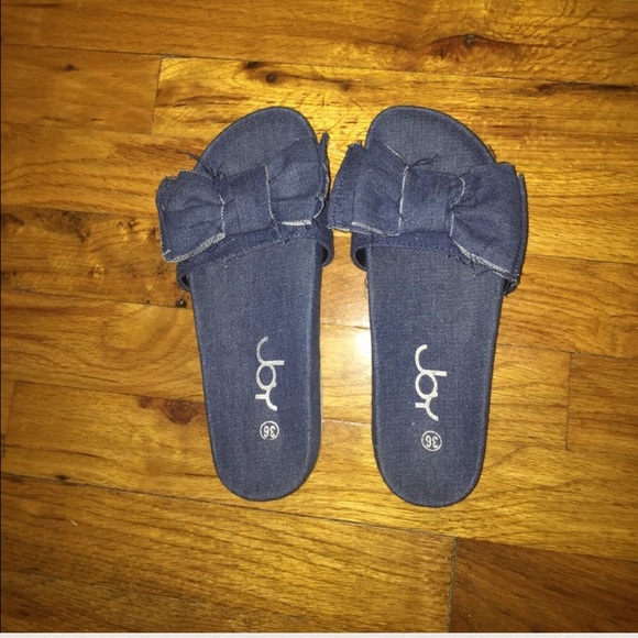 Dark Denim Slides! - Picture 2 of 2