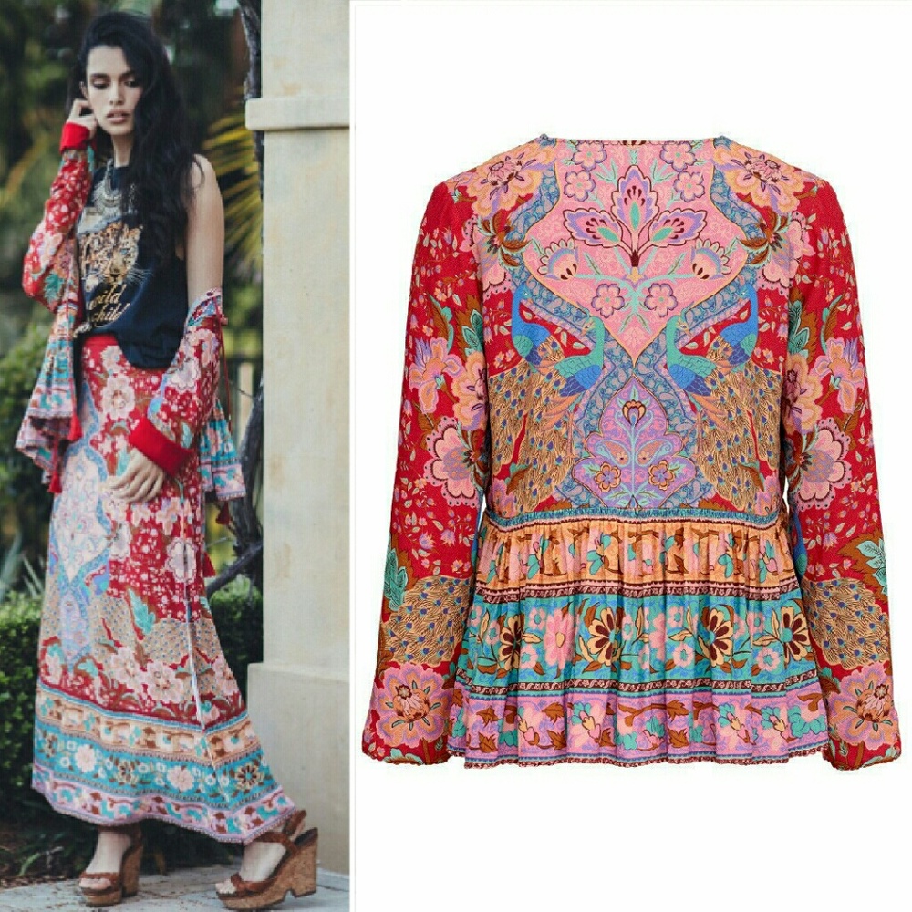 New spell lotus jacket ruby designs gypsy peacock - Picture 5 of 8