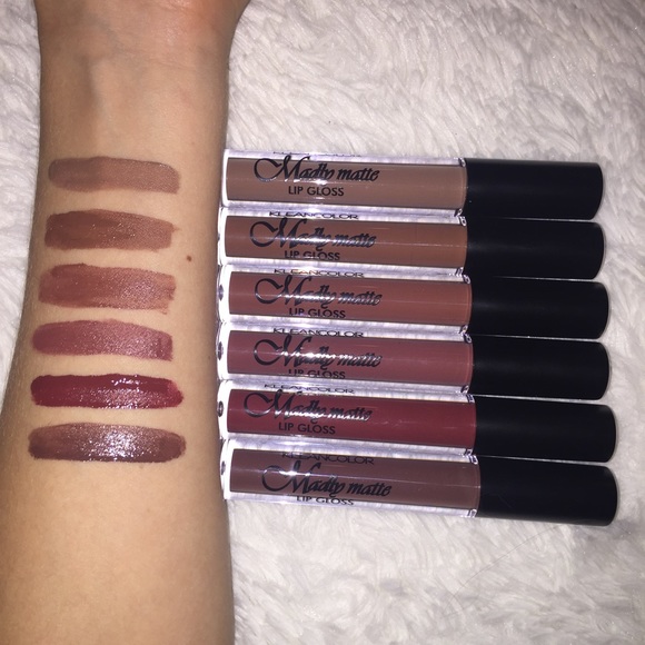 New six piece lipgloss set tan brown matte - Picture 4 of 4