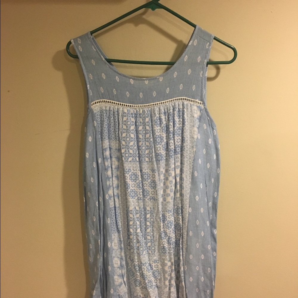 Cotton dress - baby blue