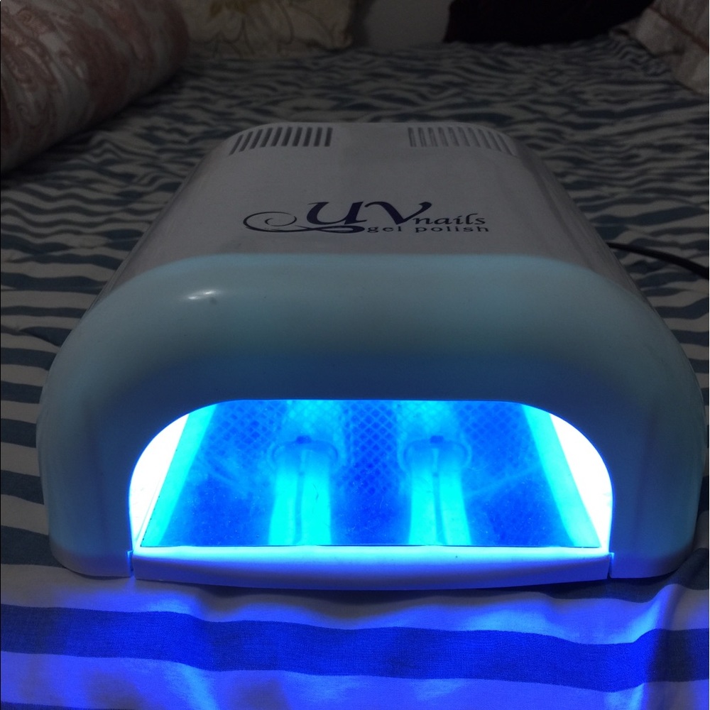 UV Light for gel nail polishes.