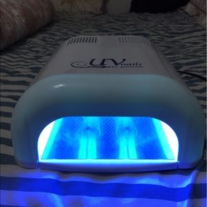 UV Light for gel nail polishes.