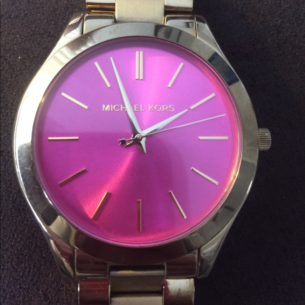Michael Kors Runway Pink Slim Women's Watch
