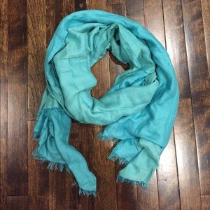 Banana Republic Cotton Blue Scarf