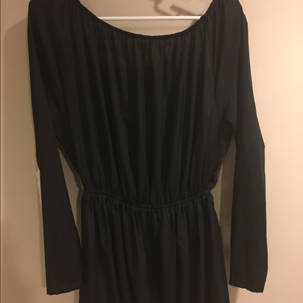 Black dress with long sleeves