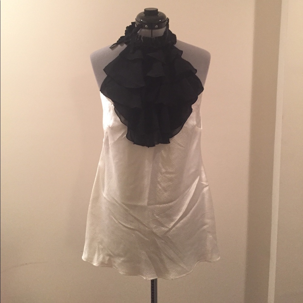 NWT Bisou Bisou halter blouse - L/G