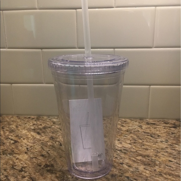 Clear Tumbler + vinyl monogram - Picture 1 of 1