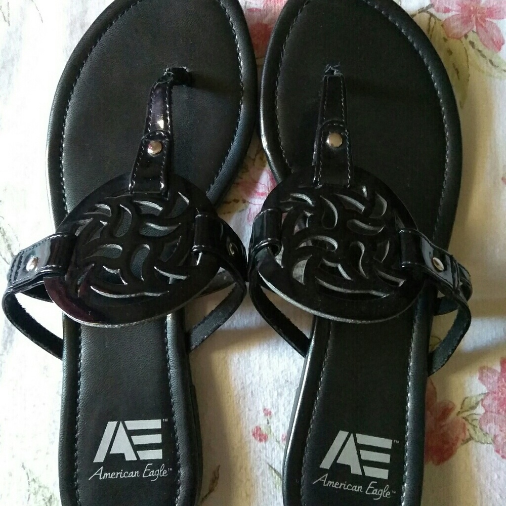 American Eagle women sandals black 8