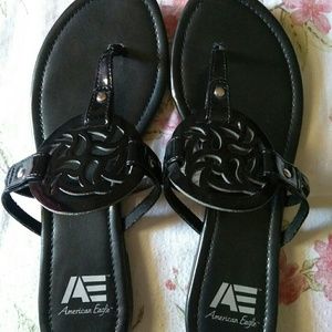 American Eagle women sandals black 8