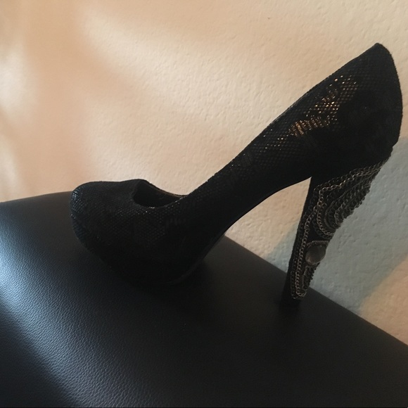 Black snake skin feel size 8 - Picture 3 of 4
