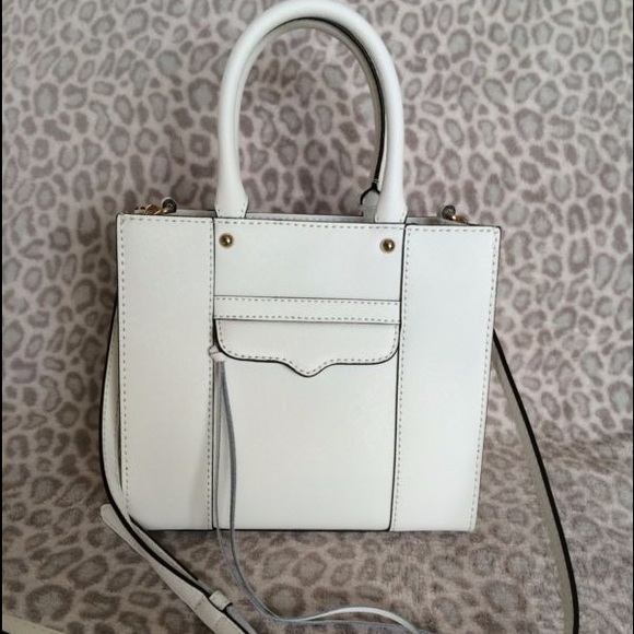 ❌NWT Rebecca Minkoff mini MAB tote, white 👜 - Picture 2 of 8