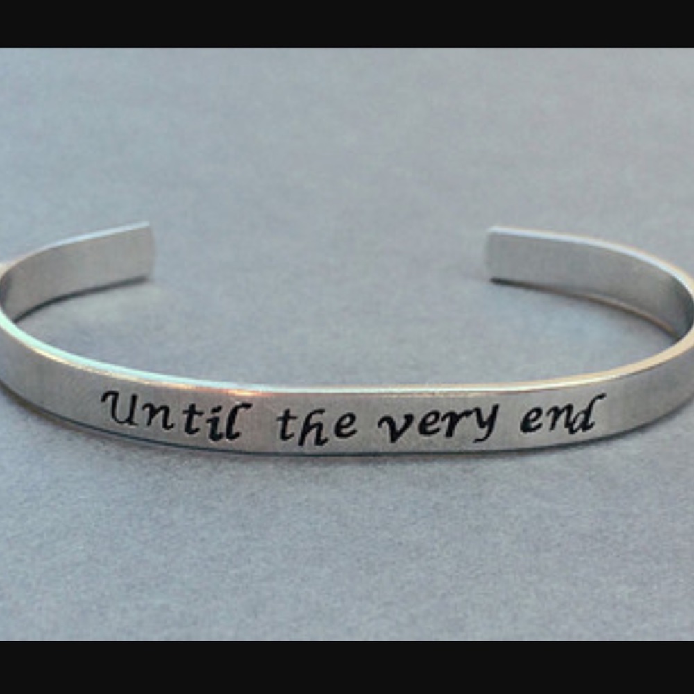 Until the very end & always bracelet