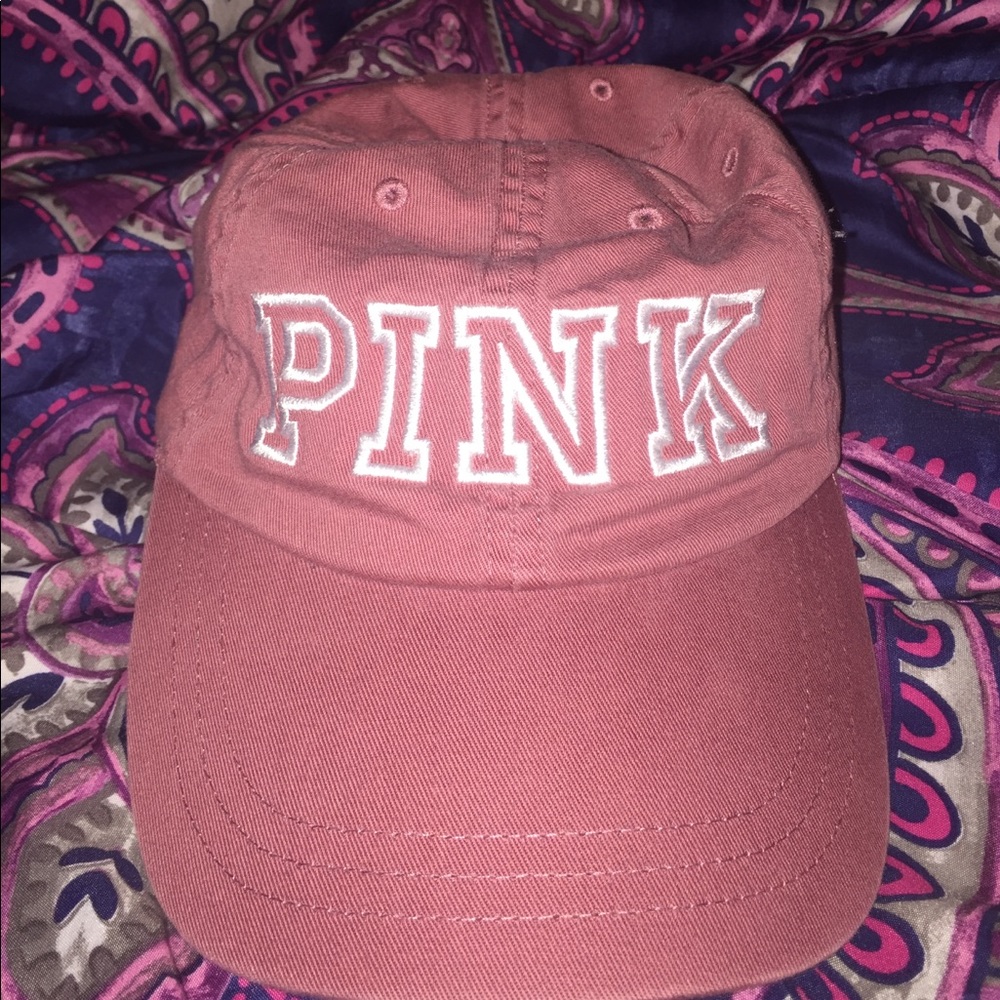 Victoria secret's pink hat!