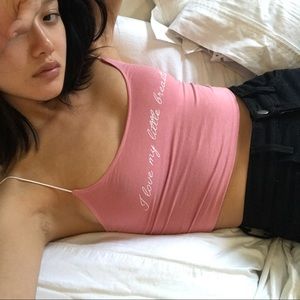 O-mighty "I love my little breasts" skinny tank