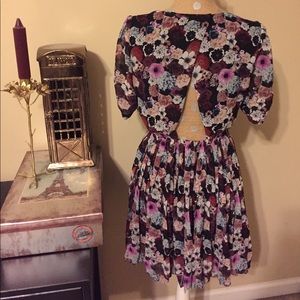 Pins and Needles floral backless dress