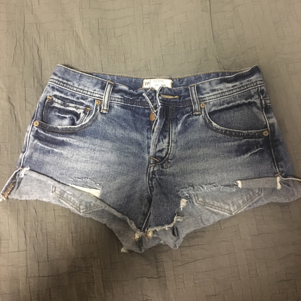 Free People Jean Shorts