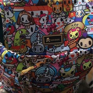Bookbag filled with cute little animal characters