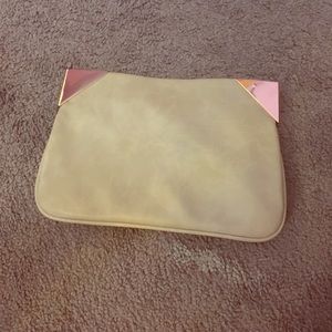 Beige clutch