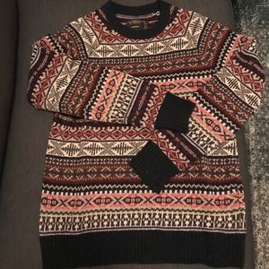 Men's crew neck wool blend sweater