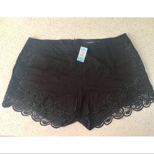 Super Cute Black Short Pants with Lace details!