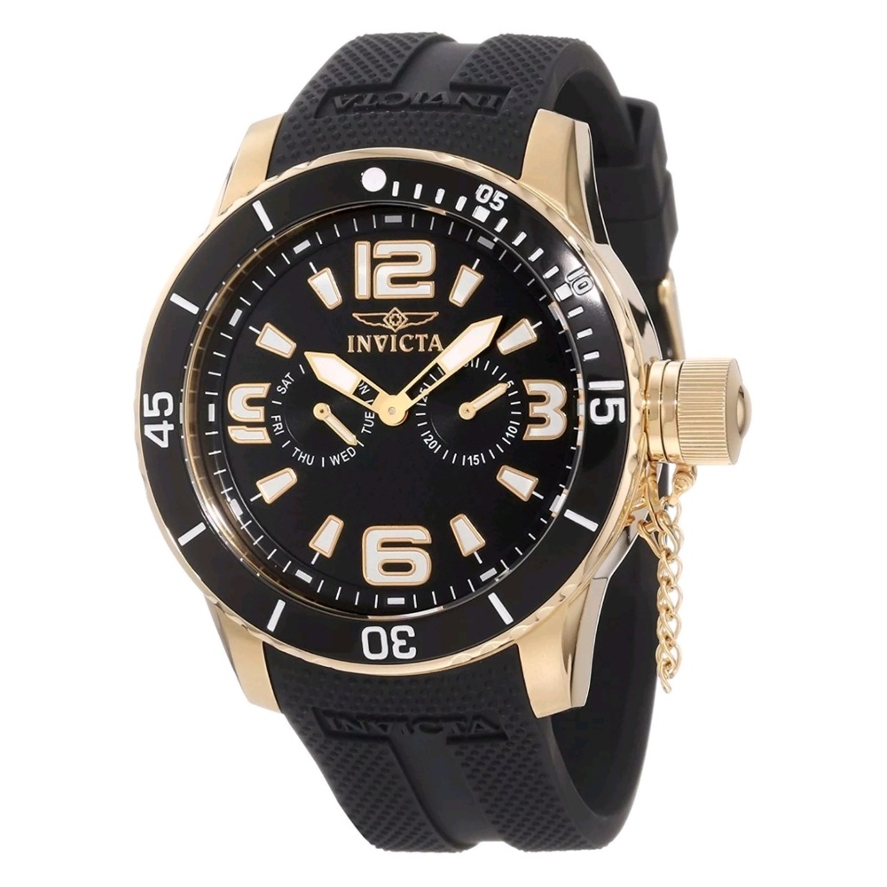 INVICTA SPECIALTY 18K GOLD ION-PLATED MEN'S WATCH
