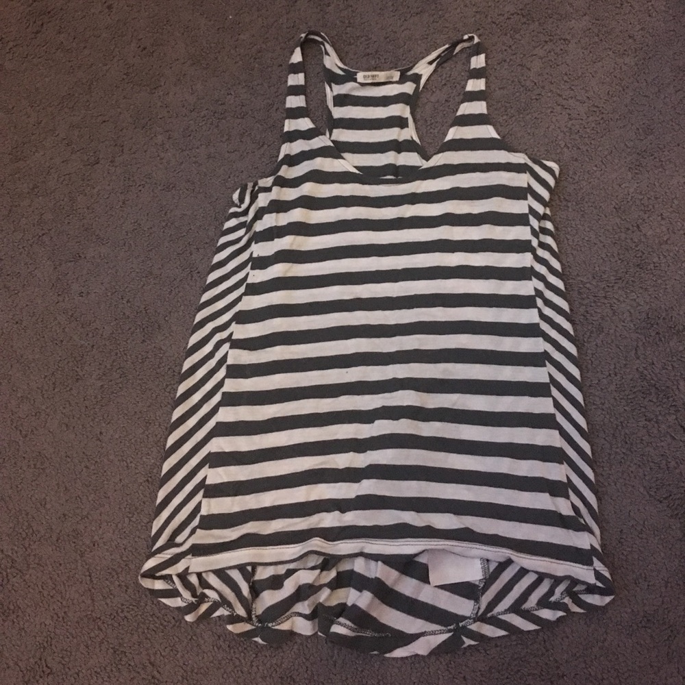 White and gray tank