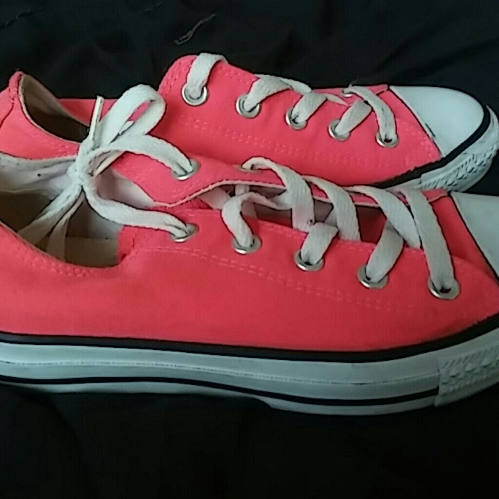 Neon pink chucks