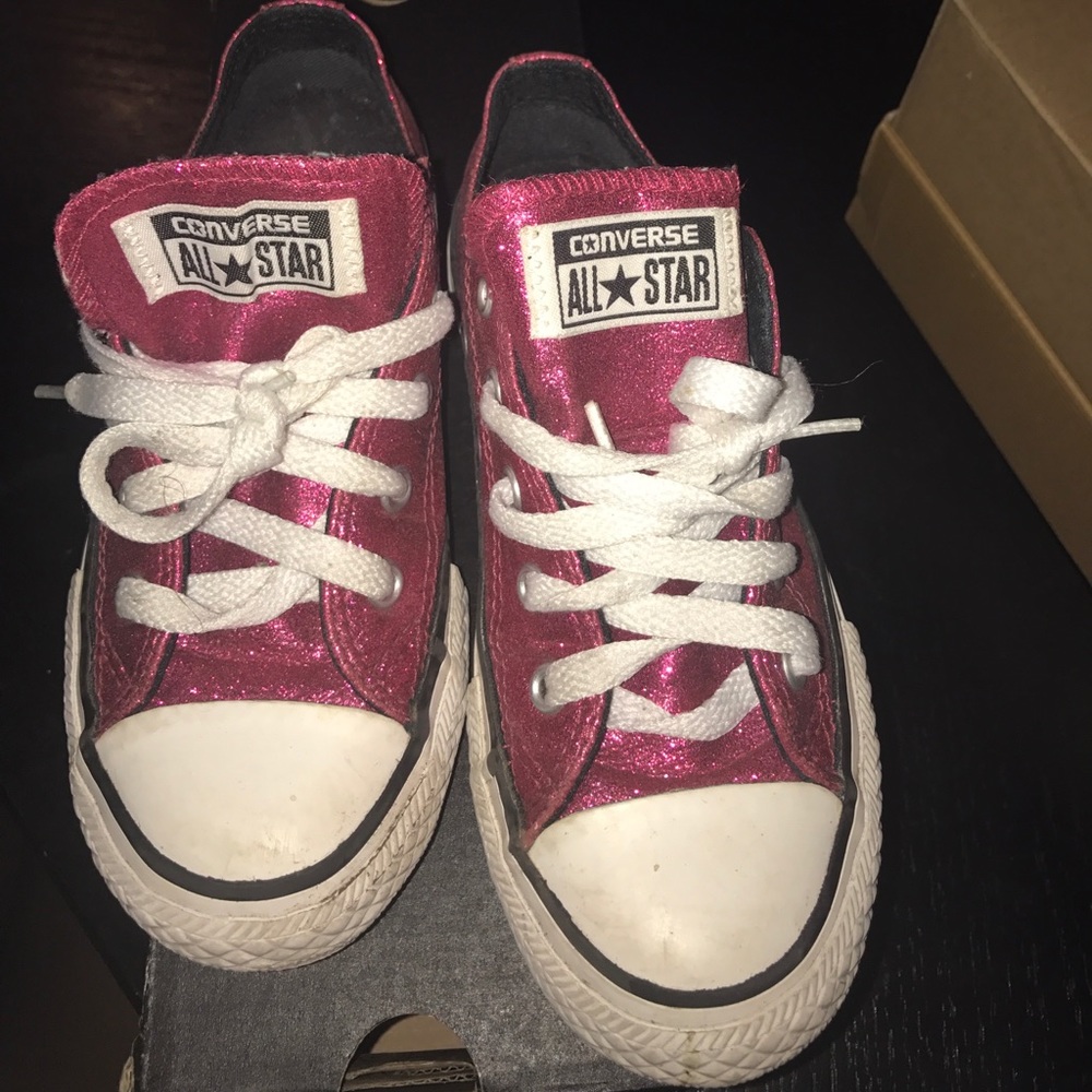 Converse girls glitter sneakers
