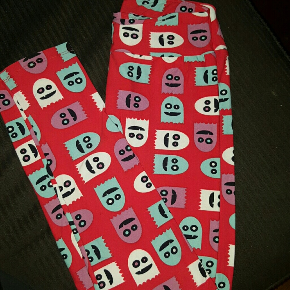 Lularoe OS Ghost/Pac-Man Leggings