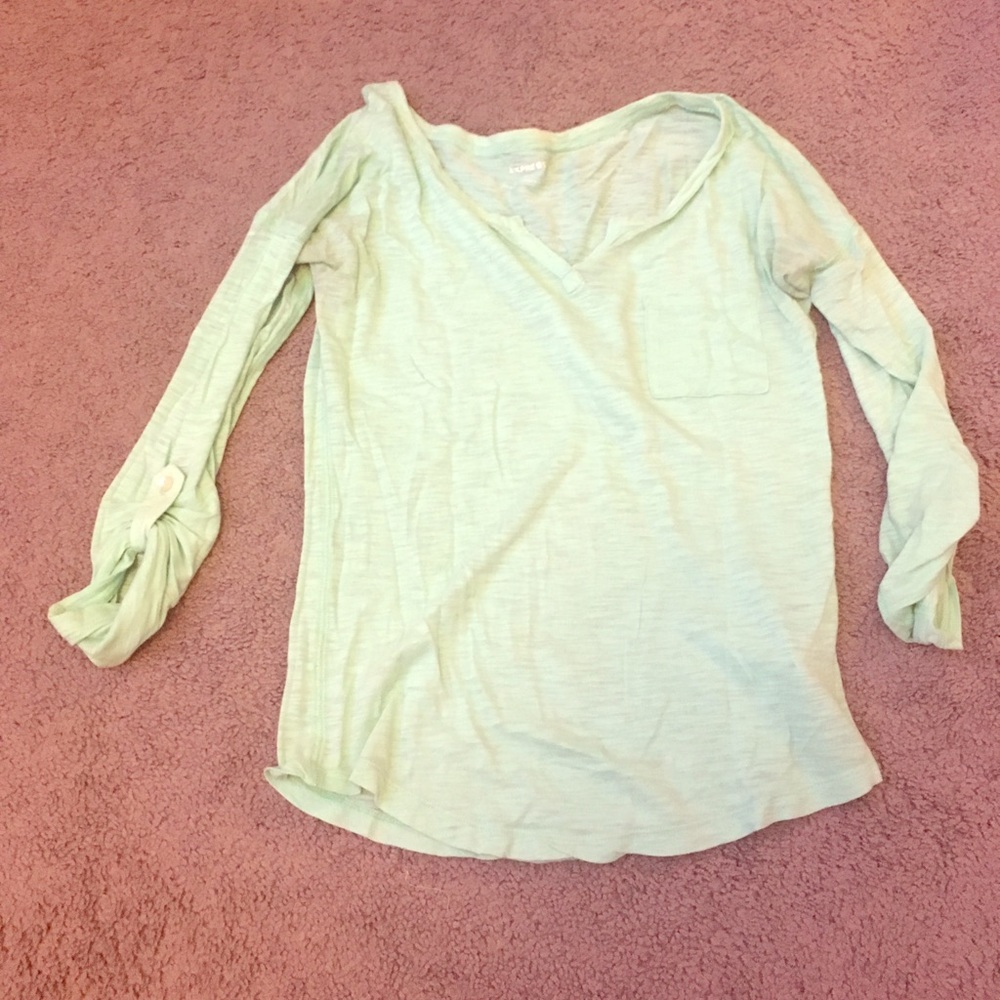 Light blue top
