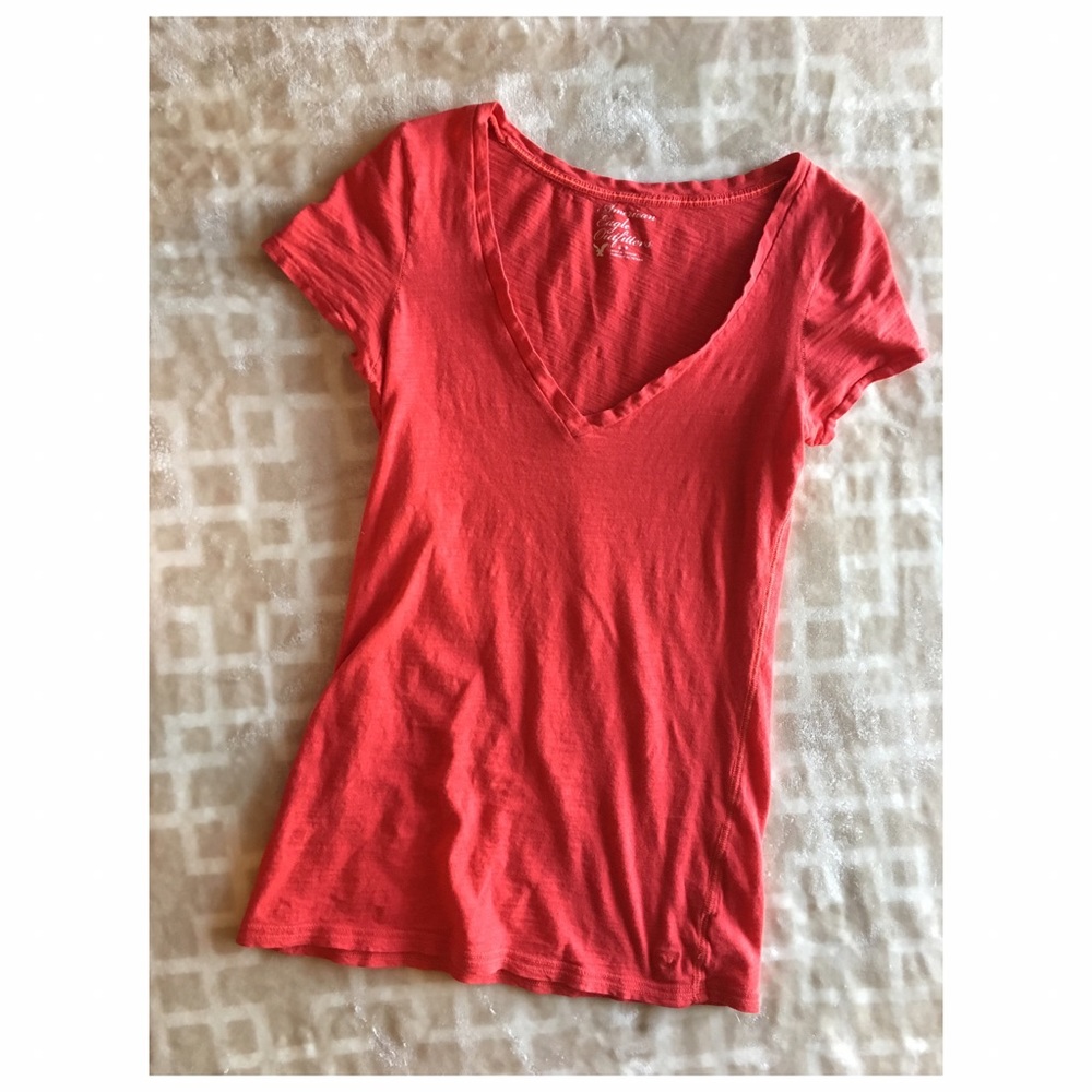 Basic Red V-Neck