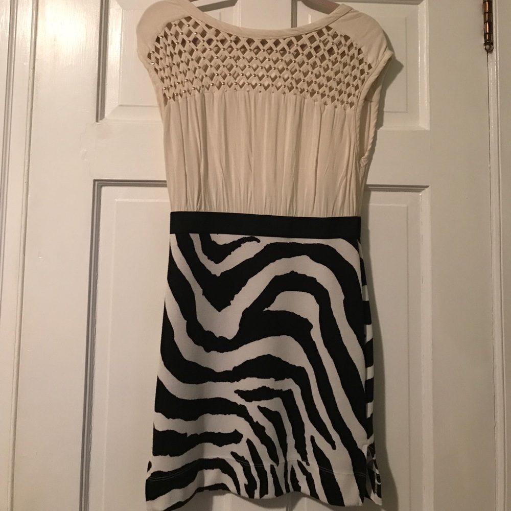 Free People Zebra Print Band Dress