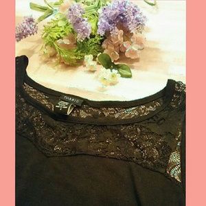 Torrid Lace Front Cami Top/Black /'Size 18/20