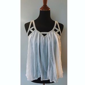 Anthropologie Strappy Blouse