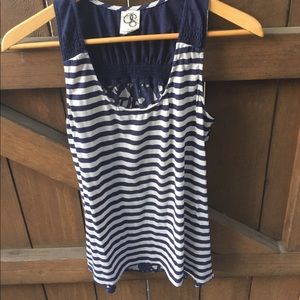 Anthropologie tank stripped tank