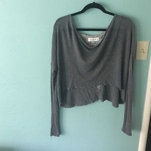 Long sleeve gray sweater!