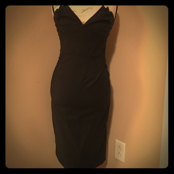 Sexy, black cocktail dress - Picture 6 of 10