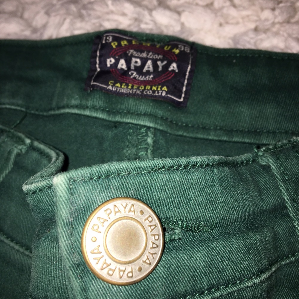 Green jeans
