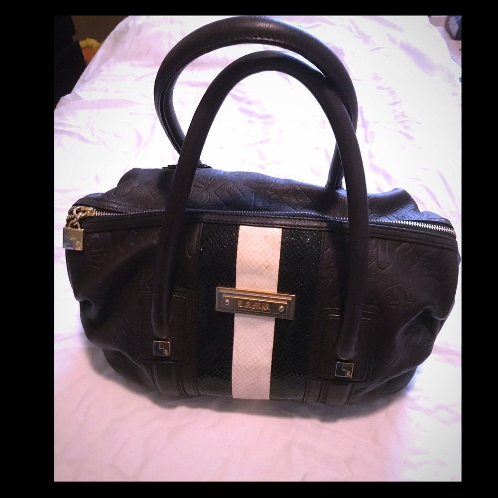 LAMB black and Brown Snake Purse