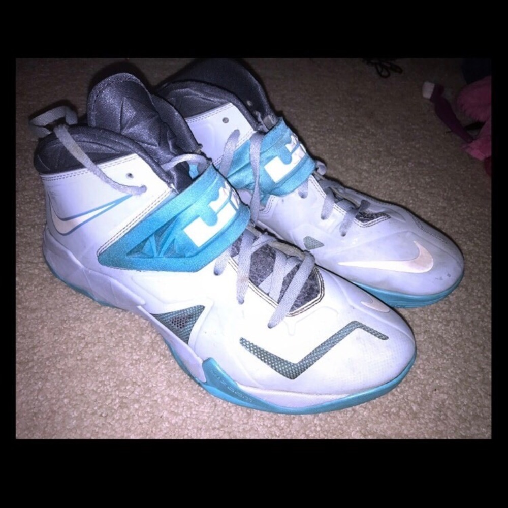 Blue grey Nikes