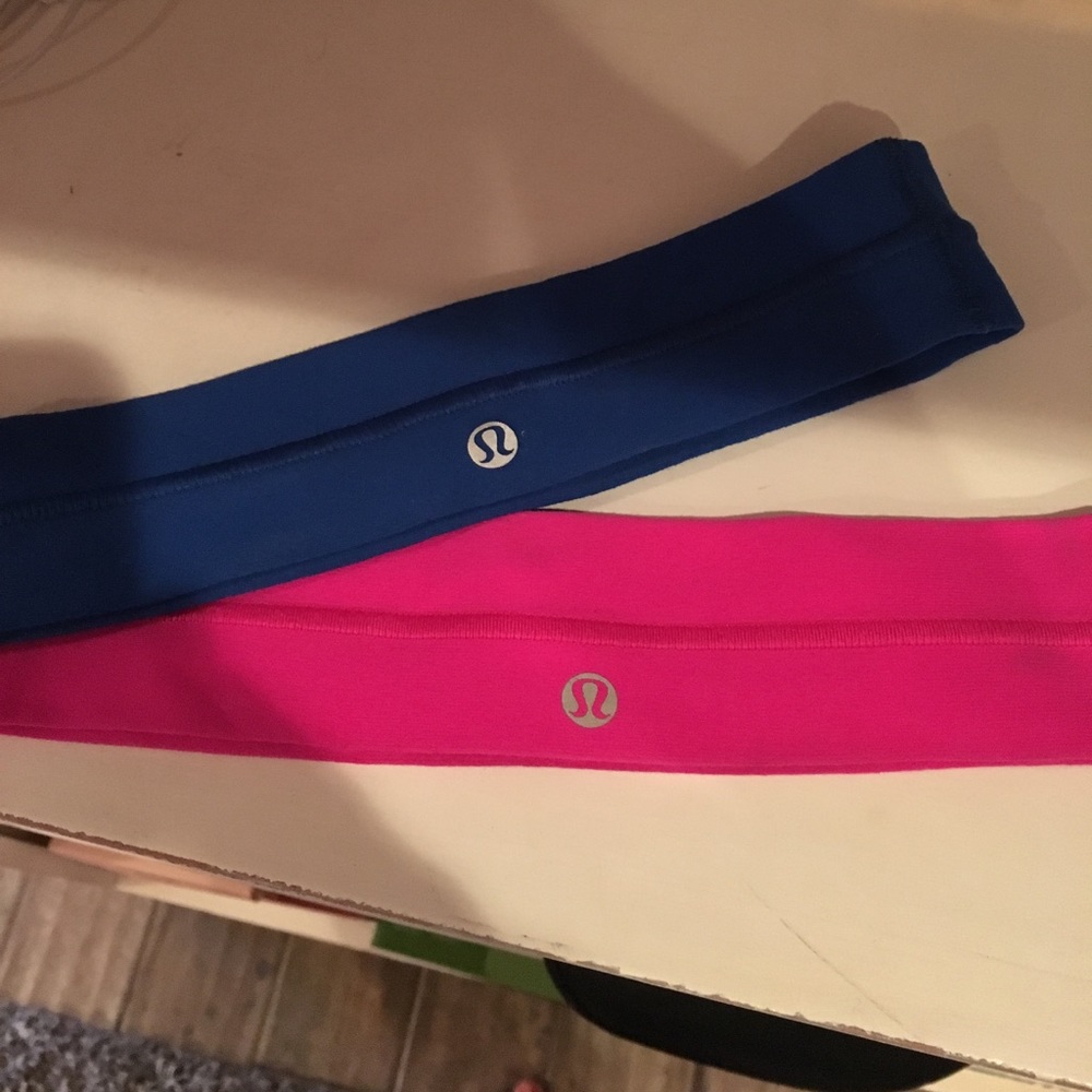 Royal Blue and Hot Pink Lululemon Headband Bundle