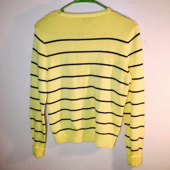 ✨🌟Ralph Lauren Sport Yellow & Navy Sweater - Picture 5 of 6