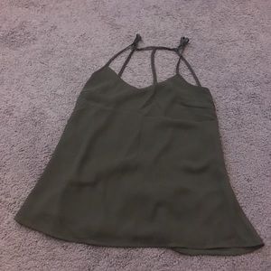 Olive green top