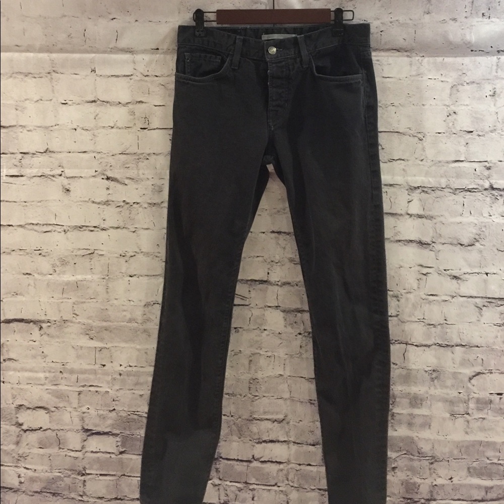 Vince Skinny Black Washed Jeans
