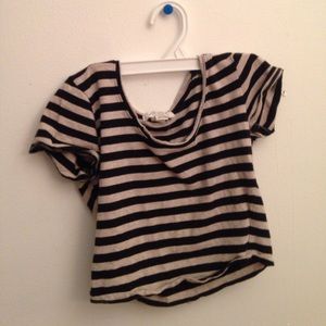 striped crop top