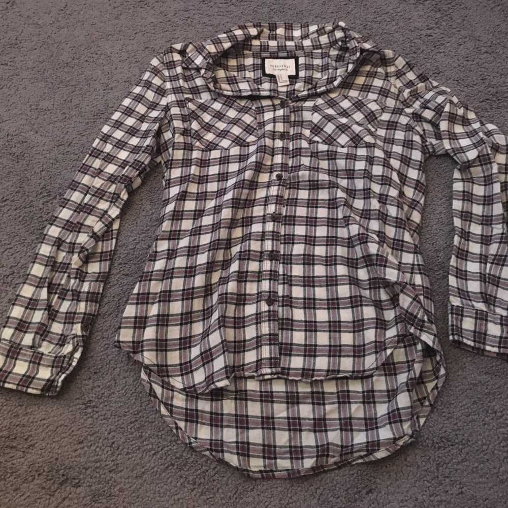 Plaid top