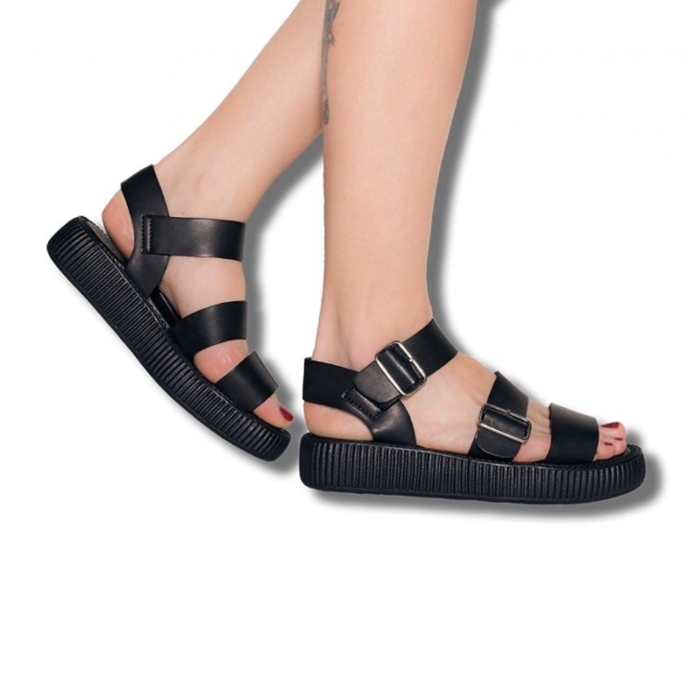 TUK buckle sandal creeper