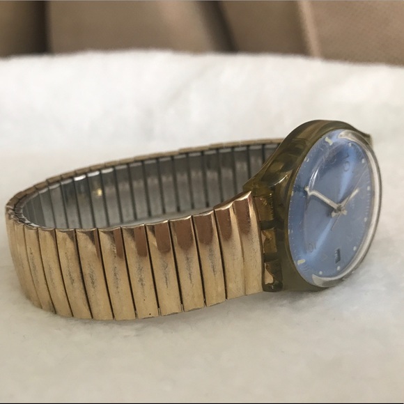 swatch elastic metal strap